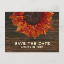 Zonnebloem & Barnwood Save The Date Briefkaart