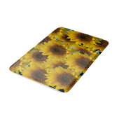 Zonnebloem Bathroom Bath Mat (Gekanteld)