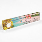 Zonnebloem Beach Desk Naamplaat Naambordje