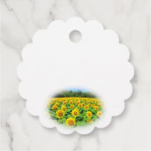 zonnebloem bedankjes labels (Achterkant)