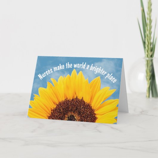 Zonnebloem Bedankkaart (Voorkant)