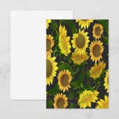 Zonnebloem Bedankkaart (Voorkant / Achterkant)