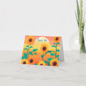Zonnebloem Bedankkaart (Voorkant)