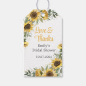 Zonnebloem Bedankt Cadeaulabel (Voorkant)