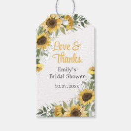 Zonnebloem Bedankt Cadeaulabel