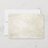 Zonnebloem bedankt. Rustieke bloem huwelijksbrief Notitiekaartje (Achterkant)