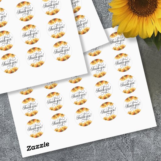 Zonnebloem Bedankt! Sticker