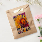 zonnebloem bedankzakje (Gezegeld)