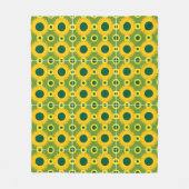 Zonnebloem bedrukt fleece deken (Voorkant)