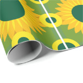 zonnebloem bedrukt papier (Rol Hoek)