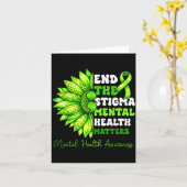 Zonnebloem Beëindig Het Stigma Mentale Gezondheids Kaart (Gele Bloem)