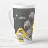 Zonnebloem Beer Floral Latte Mok (Linkerhoek)