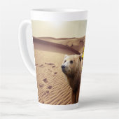 Zonnebloem Beer Floral Latte Mok (Linkerhoek)