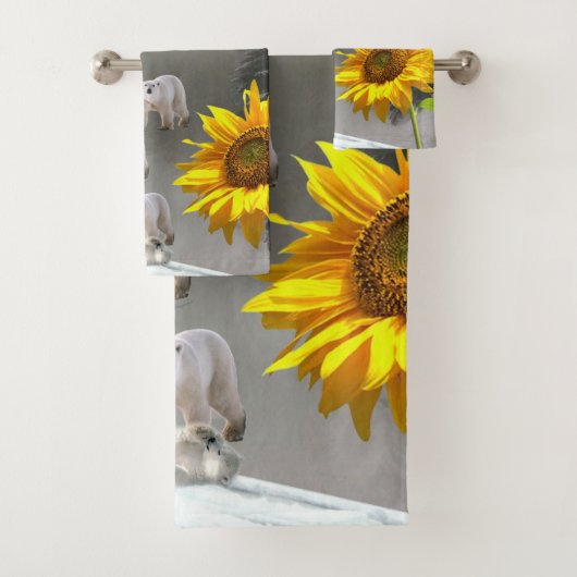 Zonnebloem Beer, handdoekjes Bad Handdoek (Insitu)