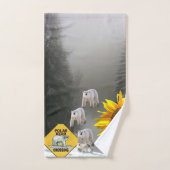 Zonnebloem Beer, handdoekjes Bad Handdoek (Handdoek)
