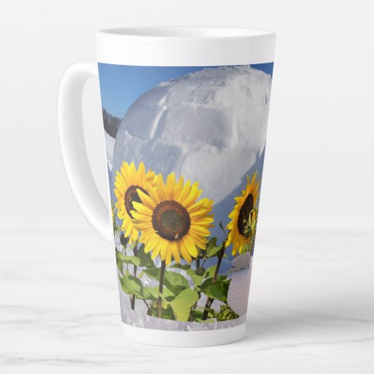 Zonnebloem Beer latte Mok (Linkerhoek)