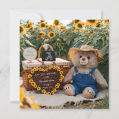 Zonnebloem Beer zwangerschapsaankondiging: Kaart (Voorkant)