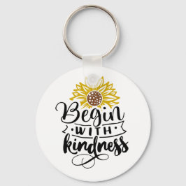 Zonnebloem | Begin met de geest Sleutelhanger