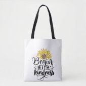 Zonnebloem | Begin met de geest Tote Bag (Voorkant)
