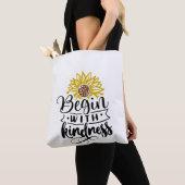 Zonnebloem | Begin met de geest Tote Bag (Dichtbij)