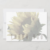 Zonnebloem begrafenis Dank u Bedankkaart (Voorkant)