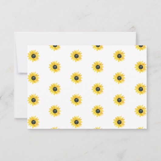 Zonnebloem begrafenis sympathie dank u notitiekaartje (Achterkant)