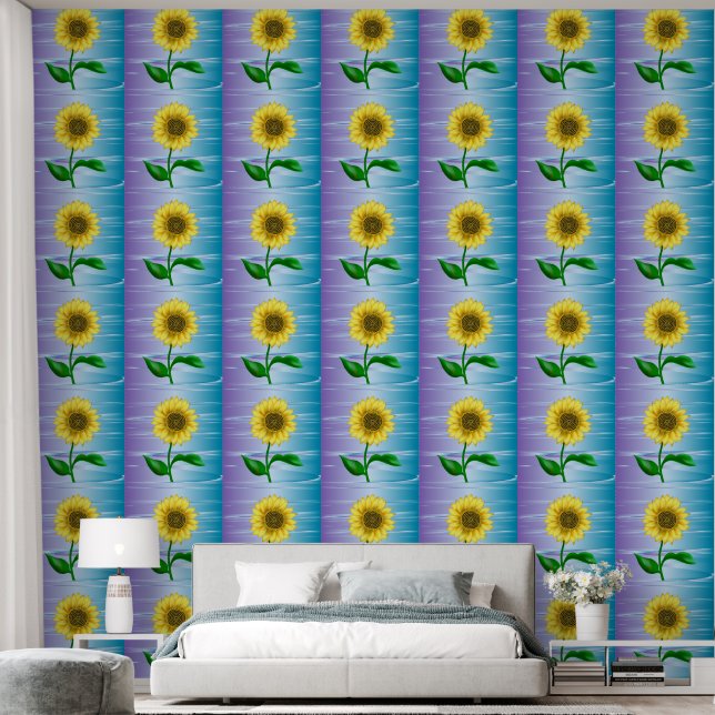 Zonnebloem Behang (Slaapkamer)