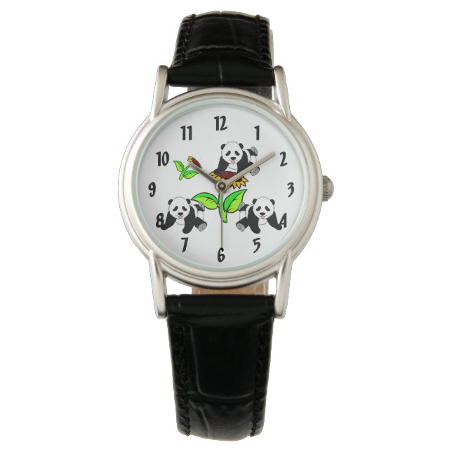 Zonnebloem Beren Horloge (Voorkant)