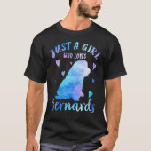 Zonnebloem Bernard Hond Beste Hond Moeder Ooit Moe T-shirt (Voorkant)