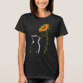 Zonnebloem Beste kat Pap Oost Kat Vader Dag 7 T-shirt (Voorkant)