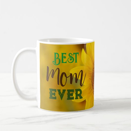 Zonnebloem Beste Moeder Ooit Koffiemok (Links)
