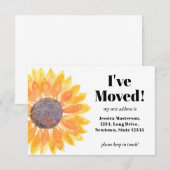 Zonnebloem Bewegende Aankondiging Kaart (Voorkant / Achterkant)