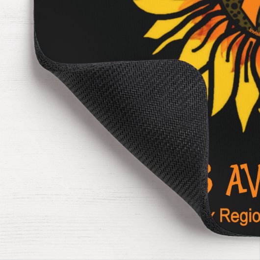 Zonnebloem/Bewustheid...CRPS-Muismat Muismat (Hoek)