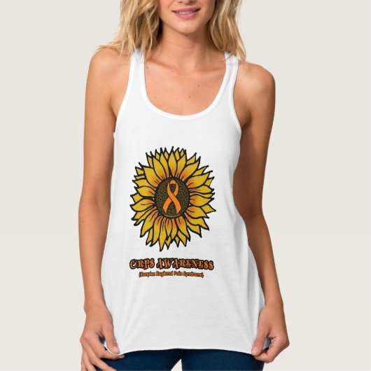 Zonnebloem/Bewustheid...CRPS Tanktop (Voorkant)