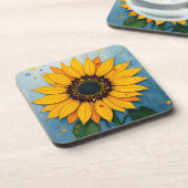 Zonnebloem Bier Onderzetter (Linkerzijde)