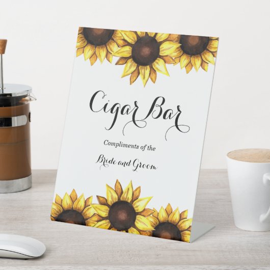 Zonnebloem Bigar Bastal Sign Reclamebord Met Voetstuk (Insitu)