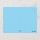 Zonnebloem bij Nacht Blauw Geel Groene Bloem Bloem Briefkaart (Achterkant)