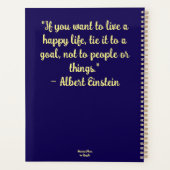 Zonnebloem bij Nacht Geel Blauw Bloem Planner (Achterkant)