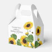 Zonnebloem Bijen Dank Je Bedankdoosjes (Voorkant Zijde)