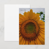 Zonnebloem & Bijen Notitiekaartje (Voorkant / Achterkant)