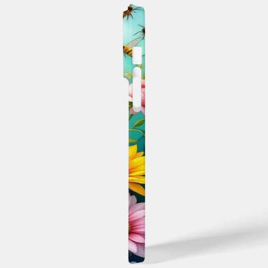 Zonnebloem & Bijen Telefoonhoes Case-Mate iPhone Case (Achterkant / Links)