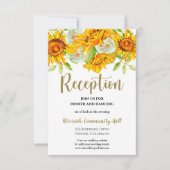 Zonnebloem Bindaftreksel Invoegen Kaart (Voorkant)