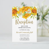 Zonnebloem Bindaftreksel Invoegen Kaart (Staand voorkant)