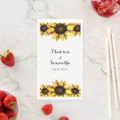 Zonnebloem Bindende Gele Floral Servet (Insitu)