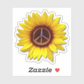 Zonnebloem Binnenvrede Symbool teken Bloem Oekraïn Sticker (Vel)
