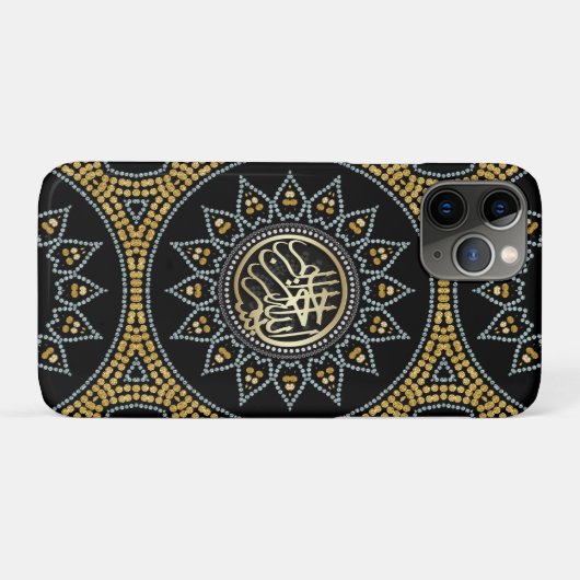 Zonnebloem Bismillah Arabisch Calligrafie Case-Mate iPhone Case (Achterkant (horizontaal))