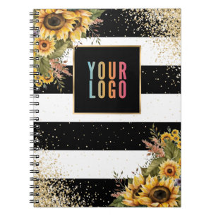 Zonnebloem Black Gold Logo Promotioneel Zakelijk Notitieboek