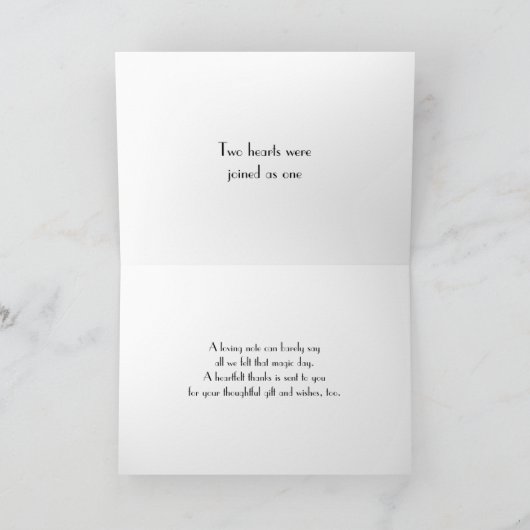 Zonnebloem Black White Polka Weddenschap Bedankt (Binnen)