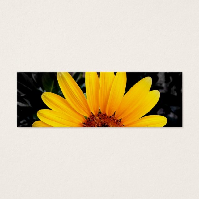  Zonnebloem Bladwijzer Mini Visitekaartjes (Voorkant)