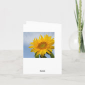 Zonnebloem Blanco noot Kaart (Achterkant)